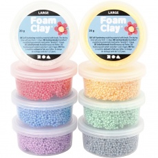 Foam Clay Large, Sortierte Farben, 8x20 g/ 1 Pck
