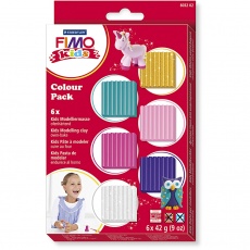FIMO® Kids Clay, Zusätzliche Farben, 6x42 g/ 1 Pck