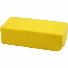 Knetmasse, Größe 13x6x4 cm, Gelb, 500 g/ 1 Pck