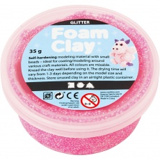 Foam Clay® , Glitter, Pink, 35 g/ 1 Dose