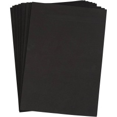 EVA-Schaumstoff, A4, Blatt 210x297 mm, Dicke 2 mm, Schwarz, 10 Bl./ 1 Pck