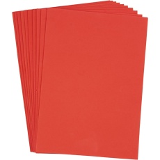 EVA-Schaumstoff, A4, Blatt 210x297 mm, Dicke 2 mm, Rot, 10 Bl./ 1 Pck