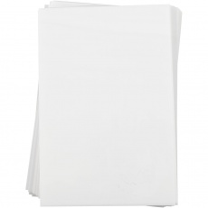 Plastikschrumpfplatten, Blatt 20x30 cm, Dicke 0,3 mm, Mattweiß, 100 Bl./ 1 Pck