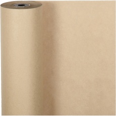 Geschenkpapier , B 50 cm, 60 g, Natur, 100 m/ 1 Rolle