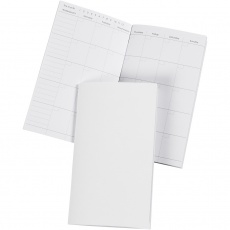 Notizblock, Größe 9,5x16,6 cm, Anzahl der Seiten 34, 100 g, Weiß, 1 Stk