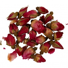 Trockenblumen, Rosenknospen, L 1 - 2 cm, D 0,6 - 1 cm, 15 g, Dunkelpink, 1 Pck