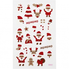 Glitzer-Sticker, Nikolaus, Blatt 10x16 cm, 1 Bl.