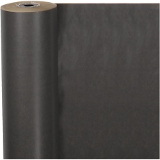 Geschenkpapier , B 50 cm, 60 g, Schwarz, 100 m/ 1 Rolle