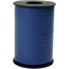 Geschenkband, B 10 mm, Matt, Blau, 250 m/ 1 Rolle