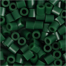 Bügelperlen, Größe 5x5 mm, Lochgröße 2,5 mm, medium, Grün (32230), 6000 Stk/ 1 Pck