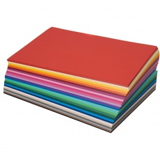 Papier zum Ausschneiden - Farben Ton in Ton, A4, 130 g, 20x25 Bl. sort., 500 Bl./ 1 Pck