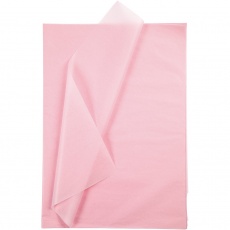 Seidenpapier, Blatt 50x70 cm, 17 g, Hellrosa, 10 Bl./ 1 Pck