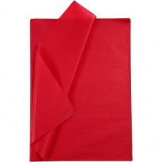 Seidenpapier, Blatt 50x70 cm, 17 g, Rot, 10 Bl./ 1 Pck