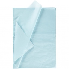 Seidenpapier, 50x70 cm, 17 g, Hellblau, 10 Bl./ 1 Pck