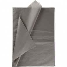 Seidenpapier, 50x70 cm, 14 g, Dunkelgrau, 10 Bl./ 1 Pck
