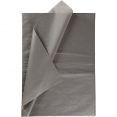 Seidenpapier, Blatt 50x70 cm, 14 g, Dunkelgrau, 10 Bl./ 1 Pck