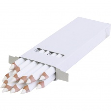 edu3 Jumbo-Buntstifte, Dicke 10 mm, Mine 6,25 mm, Weiß, 12 Stk/ 1 Pck