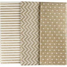 Seidenpapier, Blatt 50x70 cm, 17 g, Gold, 6 Bl./ 1 Pck