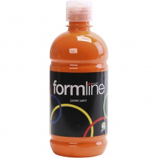 Temperafarbe Matt, Orange, 500 ml/ 1 Fl.