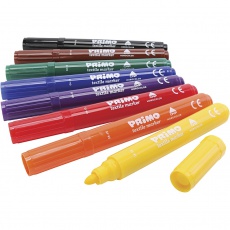 PRIMO Stoffmalstifte, Sortierte Farben, 8 Stk/ 1 Pck