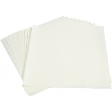 Leichtes, helles Papier, Blatt 30x30 cm, 80 g, Weiß, 12 Bl./ 1 Pck