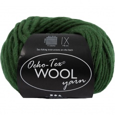 Wolle, L 50 m, Grün, 50 g/ 1 Knäuel