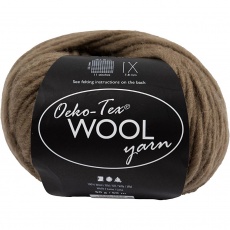 Wolle, L 50 M, Hellbraun, 50 g/ 1 Knäuel