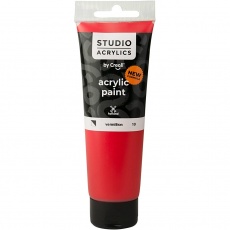 Creall Studio Acrylfarbe, Halbdeckend, vermillion (10), 120 ml/ 1 Fl.