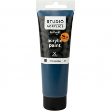 Creall Studio Acrylfarbe, Deckend, prussian blue (34), 120 ml/ 1 Fl.