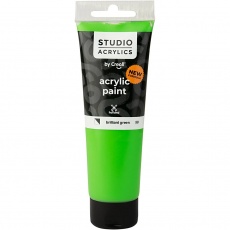 Creall Studio Acrylfarbe, Halbdeckend, brilliant green (50), 120 ml/ 1 Fl.