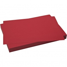 Karton, Blatt 50x70 cm, 270 g, Weihnachtsrot, 10 Bl./ 1 Pck