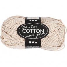 Baumwolle, 8/8, L 80-85 M, Beige, 50 g/ 1 Knäuel