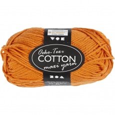 Baumwolle, 8/8, L 80-85 M, Orange, 50 g/ 1 Knäuel