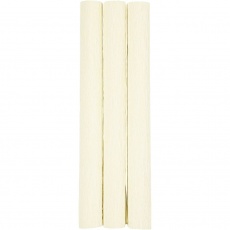 Krepppapier, 25x60 cm, Kreppanteil: 180%, 105 g, Creme, 3 Bl./ 1 Pck