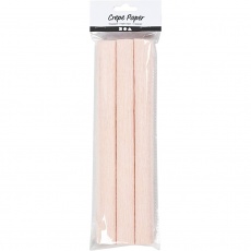 Krepppapier, 25x60 cm, Kreppanteil: 180%, 105 g, Rosa mattiert, 3 Bl./ 1 Pck