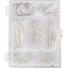 Starter Kreativ Set Schmuck, Versilbert, 1 Set