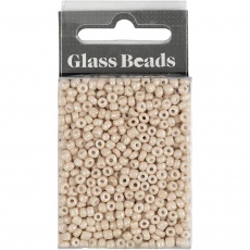 Rocailleperlen, D 3 mm, Größe 8/0, Lochgröße 0,6-1,0 mm, Hellgelb, 25 g/ 1 Pck