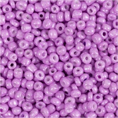 Rocailleperlen, D 3 mm, Größe 8/0, Lochgröße 0,6-1,0 mm, Softpink, 25 g/ 1 Pck