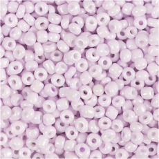 Rocailleperlen, D 3 mm, Größe 8/0, Lochgröße 0,6-1,0 mm, Rosa mattiert, 25 g/ 1 Pck