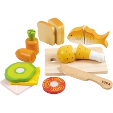 VIGA Lunchbox-Essen zum Schneiden, 17 Teile/ 1 Set