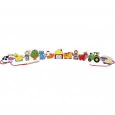 VIGA Spielfiguren an einer Kordel, 13 Teile, 1 Set