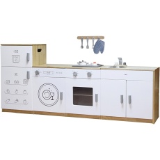Viga Spielküche, H 55-79 cm, T 34 cm, B 40 cm, 4 Teile/ 1 Set