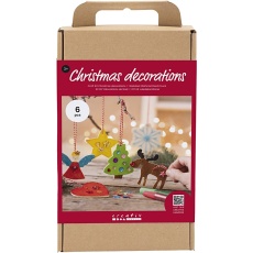 Kreativ Set Weihnachtsschmuck, Ausmalen, 1 Pck