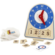 VIGA Lernuhr, H 28 cm, L 26 cm, B 13, 1 Stk