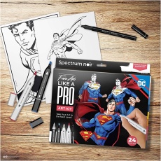 Kreativ Set Illustration, Superman, sortierte Farben, 1 Packung