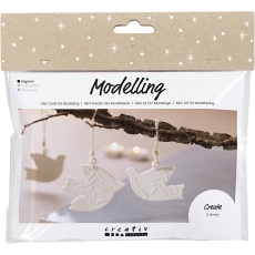 Mini Kreativ Set Modellieren, Tauben, Creme, 1 Pck