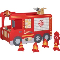 VIGA Großes Feuerwehrauto, H 109 cm, L 150 cm, B 101 cm, 1 Set