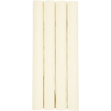 Krepppapier, Blatt 25x60 cm, Kreppanteil: 180%, 105 g, Creme, 4 Bl./ 1 Pck