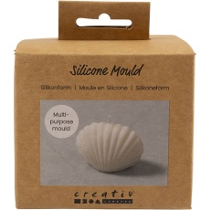 Silikonform, Muschel, H 6 cm, L 9 cm, B 5 cm, 1 Stk