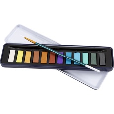 Wasserfarben-Set, Metallic-Farben, 12 Farbe/ 1 Pck